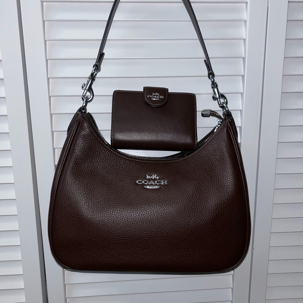 Coach Teri Hobo in Maple with matching wallet